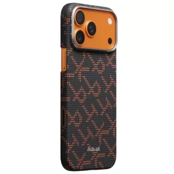 Фото - Чехол для смартфона Pitaka Edge Ultra-Slim Case Monogram Black/Orange for iPhone 17 Pro Max (KI1704PTKP)